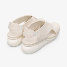 Camper Balloon Womens Wedge Sandals US-86613 Cream Factory Outlet